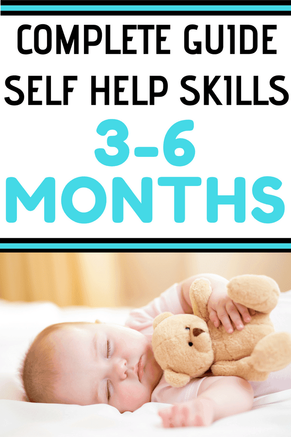 Self help skills help your baby when breastfeeding and sleeping. Are you wondering how to encourage these skills in your baby? Find out ways to help your baby learn through baby activities and daily routines. Encourage self help skills in your infant from 3-6 months.